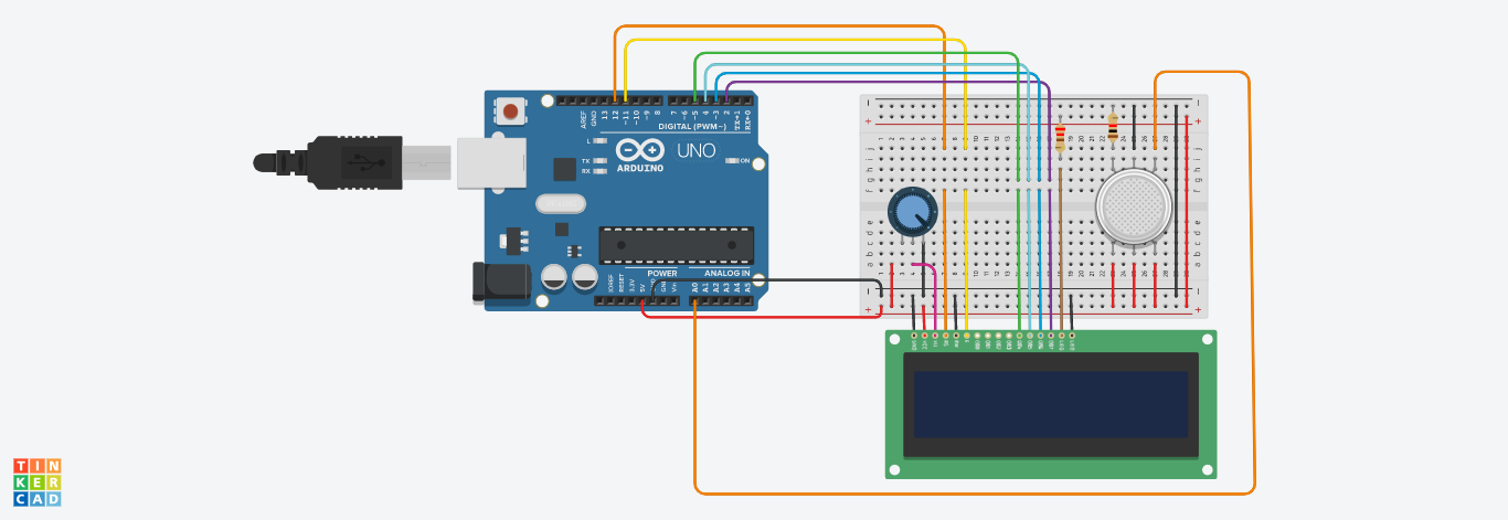 Temperature Detector On Tinkercad